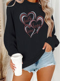 Round neck fleece hoodie