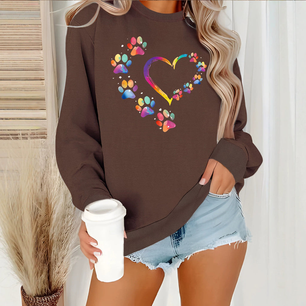 Round neck fleece hoodie