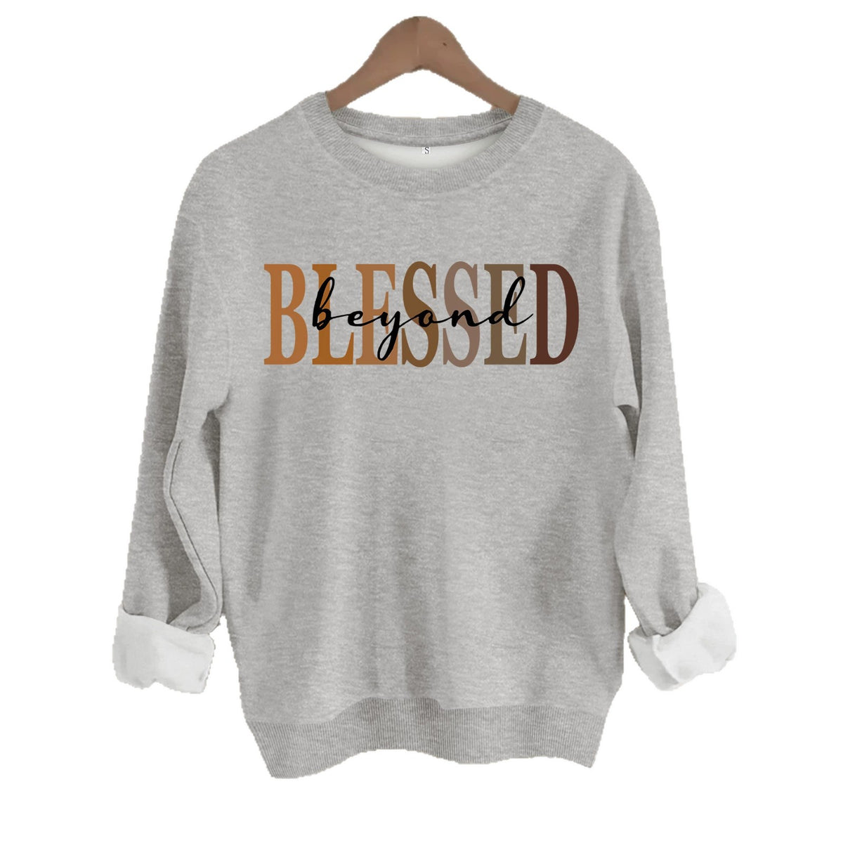 Loose velvet sweatshirt