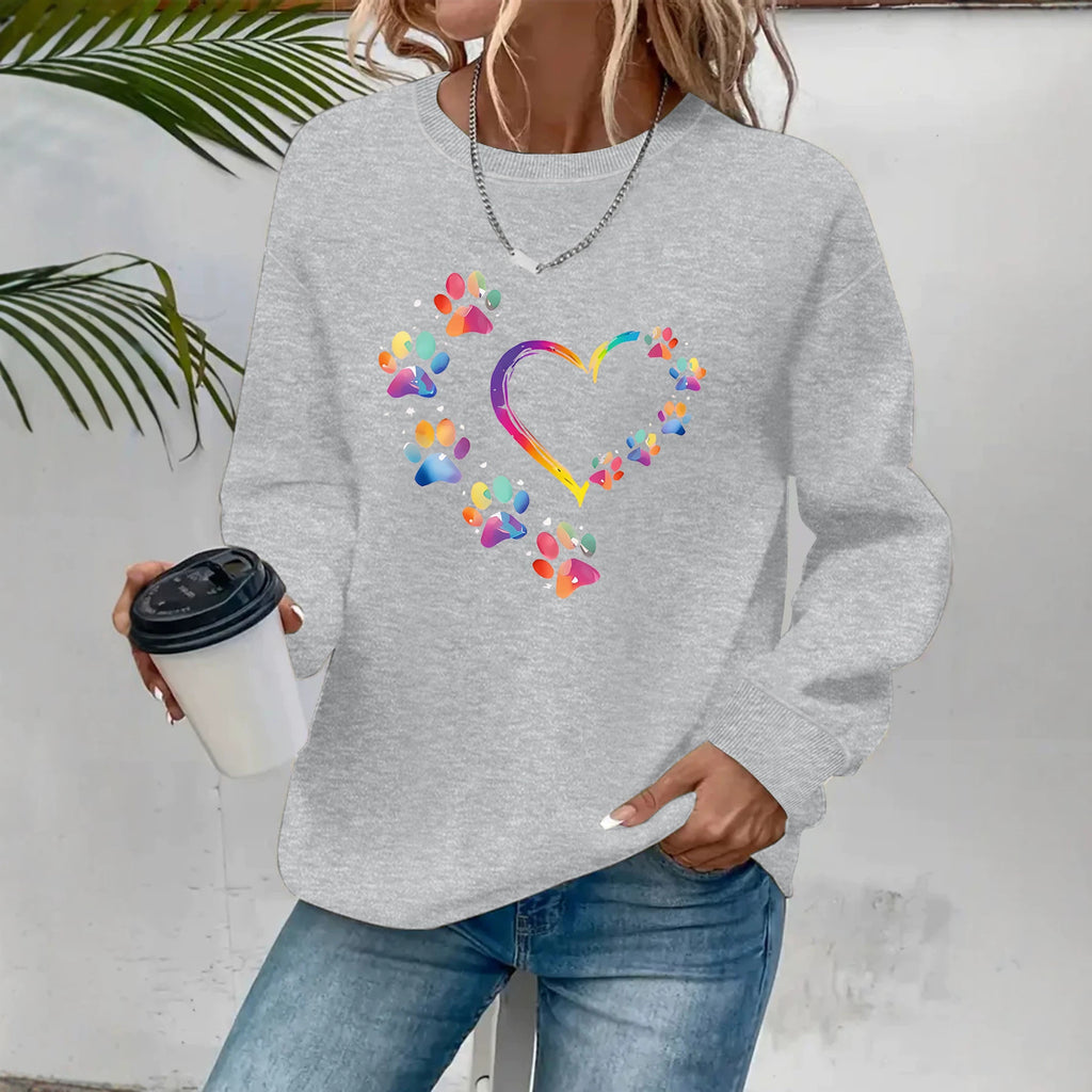 Round neck fleece hoodie
