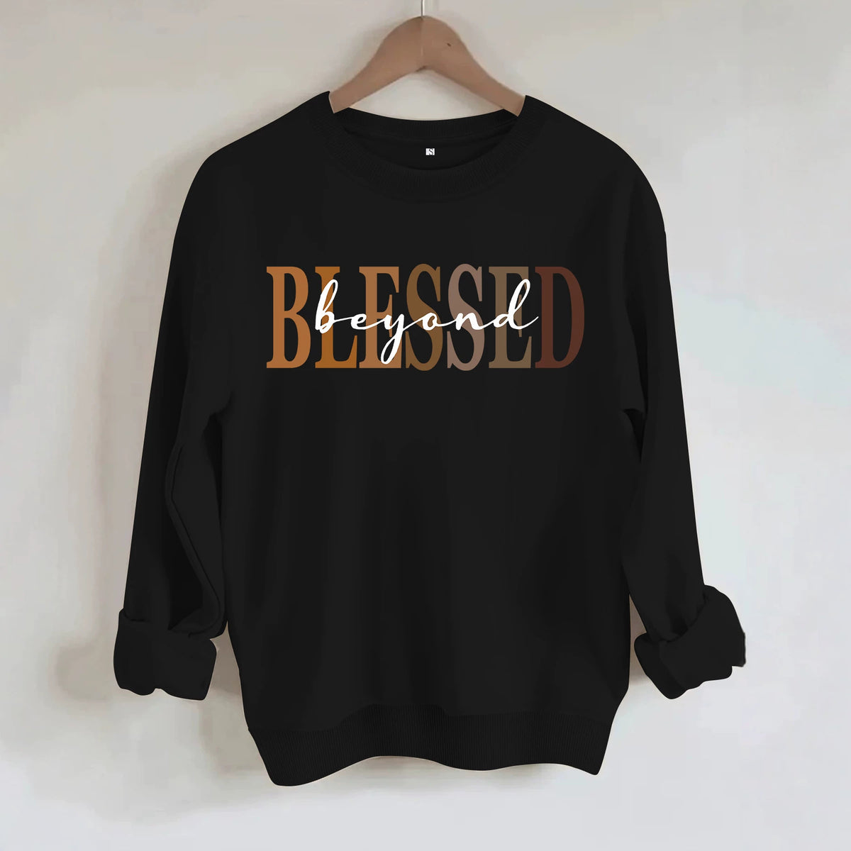 Loose velvet sweatshirt