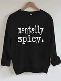 Round neck fleece hoodie