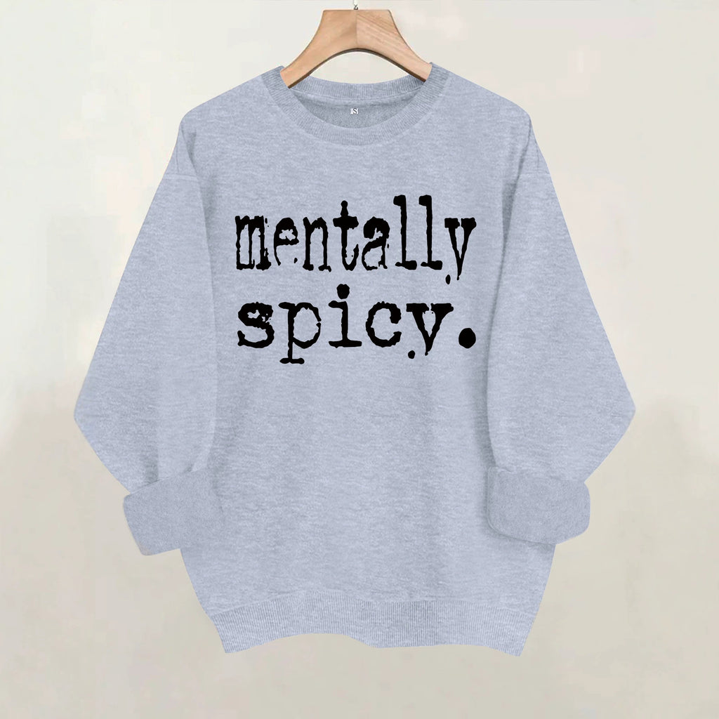 Round neck fleece hoodie