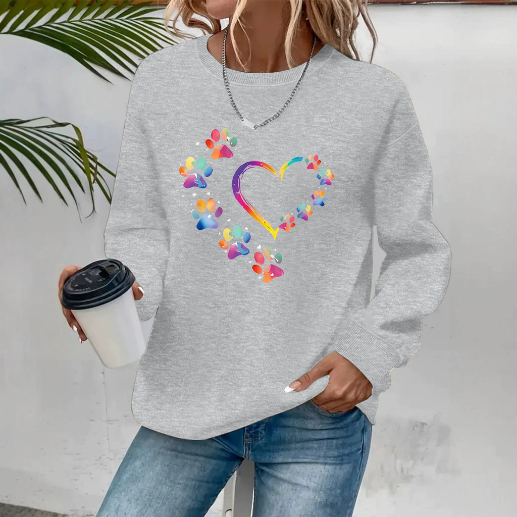 Round neck fleece hoodie