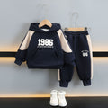 Boys Spring Autumn Hooded Sweatshirt Set Stylish Casual Kids Fashion Clothes