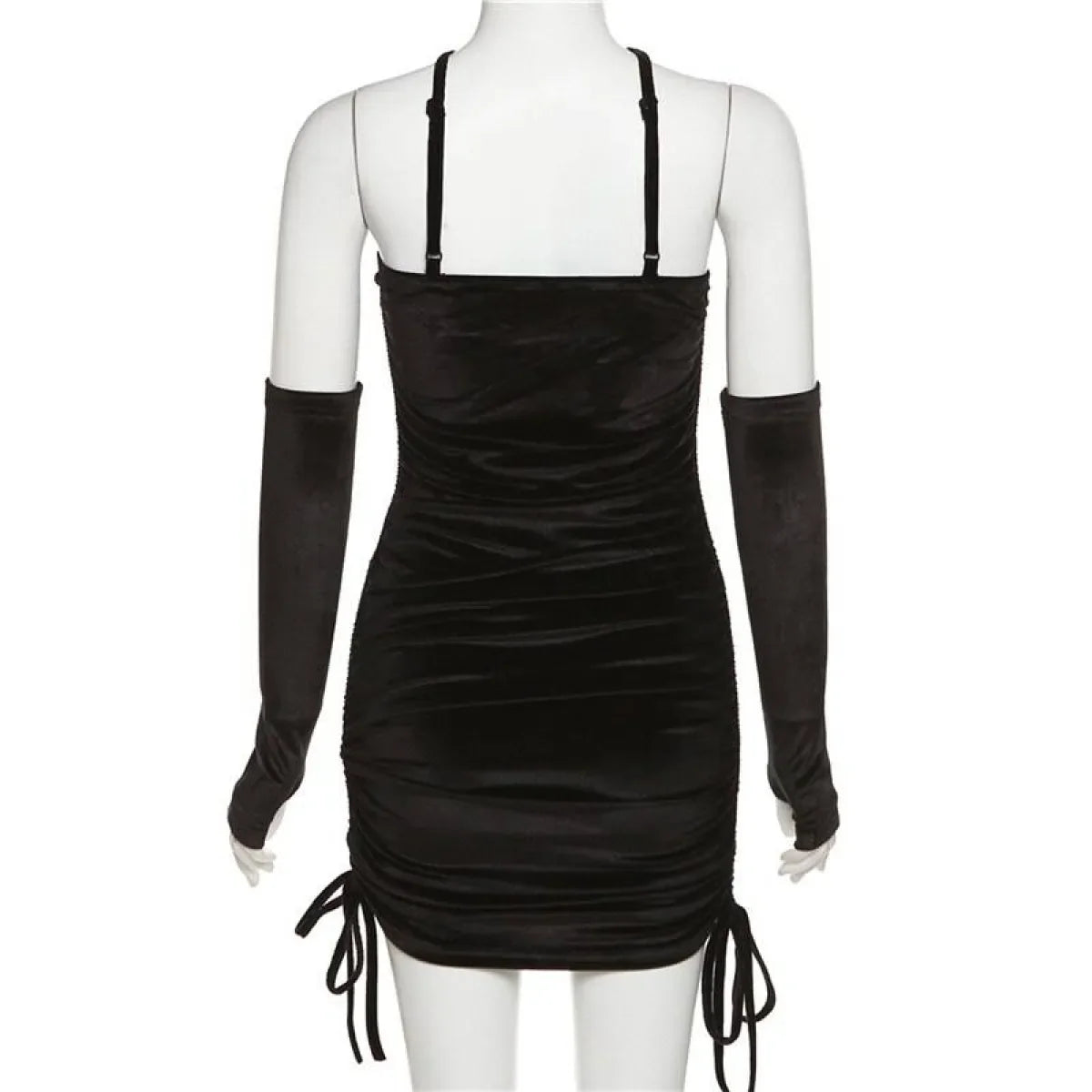 Kawaii Drawstring Mini Dress